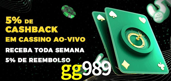 Promoções do cassino ao Vivo gg989